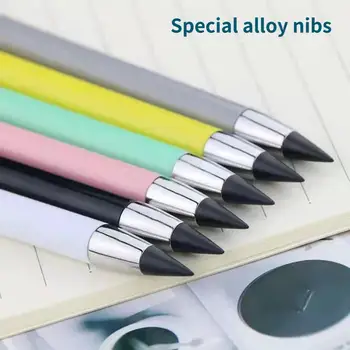 Химикалка за писане, без ограничения, лесен молив за рисуване, мини-молив за плавно писане, практически ярък цветен вечен молив