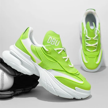 Damyuan, Нови мъжки обувки, Дишаща Лятна окото ежедневни обувки, Зелени маратонки за бягане, обувки за тенис, Модни градинска спортни обувки Masculino
