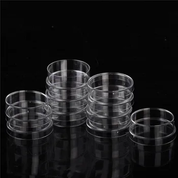 10шт стерилни чаши Петри от полистирол 35x15 мм с капаци