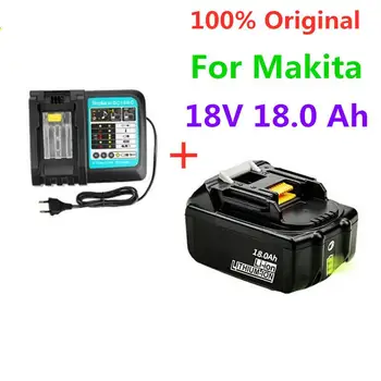 2023 Нова Батерия 18V 18.0 Ah 8000mAh Литиево-Йонна Батерия Сменяеми батерии за MAKITA BL1880 BL1860 BL1830battery + Зарядно устройство