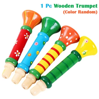 13x3,5x1,5 см Дървена Тръба Пиколо Флейта Малки Говорители Детски Музикален Инструмент Образователна Играчка е Безопасна Нетоксичная Тръба Пиколо