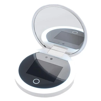 Интелигентна камера за тестване UV-слънцезащитен крем, грим огледало с led осветление за откриване на козметични слънцезащитни продукти за грим