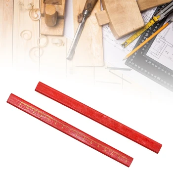 12 бр. дърводелски моливи Плоски осмоъгълен твърди моливи за маркиране на дървесина
