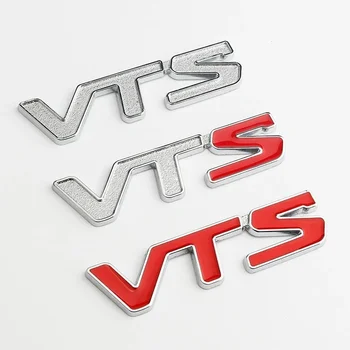3D Метален Логото на VTS Букви Емблемата на Колата Икона На Крилото На Багажника Citroen C2 C3 C4 Quatre Xsara Jimny Saxo VTS Етикети Аксесоари
