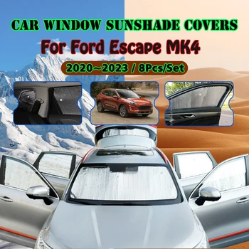 За Ford Escape MK4 2020 2021 2022 2023 Кола Прозорец на сенника На Предното Стъкло, Защита От Uv Рефлектор Козирка Автоаксесоари