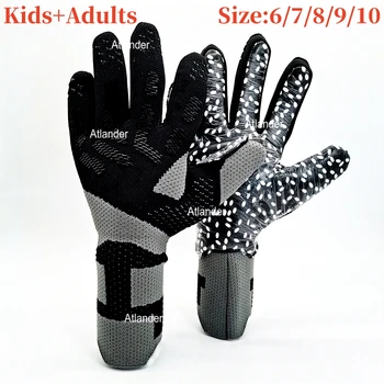 Професионални вратарские ръкавици Възрастни, Детски футболни Латекс сгъстено защитни вратарские футболни Спортни футболни ръкавици вратарские