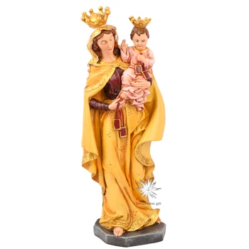 25cmH Богородица планината Кармил Статуя на Дева Мария и Бебето Скулптура в Света Статуетка за домашно католическата декоративни орнаменти