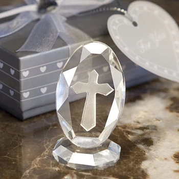 Украса от кръст с вътрешната възможност за регулиране на кристали, сватба, Великден и подарък, Подарък за кръщене на детето