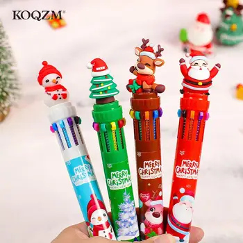 1 бр. сладък Коледен химикалка писалка Kawaii карикатура на Дядо Коледа, гел химикалки за писане на канцеларски материали, ученически пособия