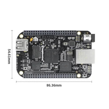 Beaglebone BB Black вградена платка за развитие AM3358 дънна платка Linux одноплатный ARM-компютър (оборудван кабел за прехвърляне на данни)
