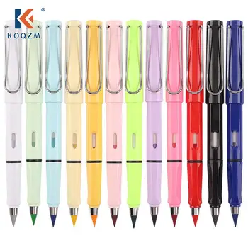 10ШТ Пластмасов молив Macaron Цвят за рисуване на художествени скици, Неограничен брой моливи за писане, вълшебни стираемые зареждане с гориво, ученически пособия