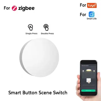 За Zigbee Sasha Smart Key Многоетапно ситуация-дръжка за превключване безжичен сцена, бутон за превключване на сцената с димер 