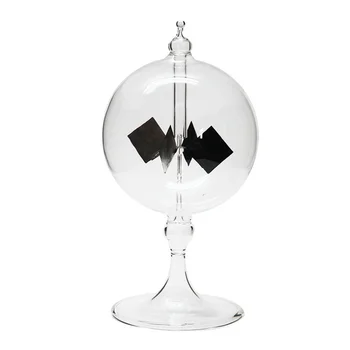 Слънчев радиометър Crookes Стъклена Вятърна мелница, играчка ръчна изработка за парти, декорация на дома, подарък, прозрачен