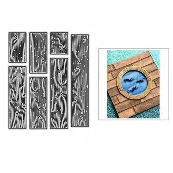 Нова дървена дъска Plank Border Занаятите 2021 на Щанци за рязане на метал за scrapbooking и производство на пощенски картички Декоративна форма за щамповане Без печати