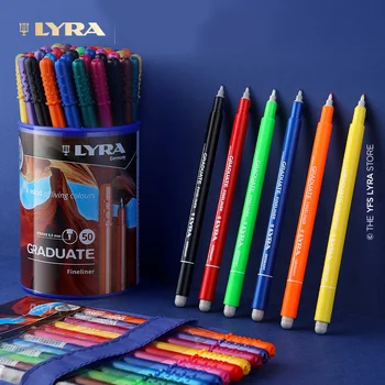 Комплект Дръжки LYRA Fiber Fineliner 0,5 Мм Многоцветни Маркери За Рисуване на Художествени Скици, за да проверите за Художника liner четки Pen Ученически Канцеларски материали