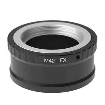 Регулируема Алуминиева Обектив M42-FX M42 for M 42 за определяне на Fujifilm X-Pro1 X-M1 X-X E1-E2 с Преходен Пръстен За камерата Accesso QXNF